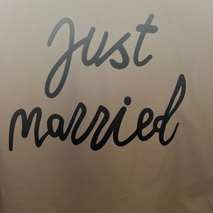 Just Married Faux Leather Jacket